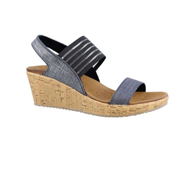 Skechers Cali Beverlee Smitten Kitten Wedge Sandals Open Toe Women's Size 9 - Picture 2 of 9